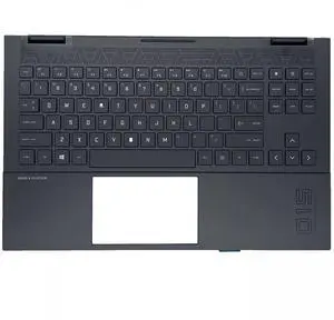 wzqrps Replacement for HP OMEN 15-EK 15-EN 15Z-EN100 Laptop Upper Case Palmrest RGB Backlit Keyboard Assembly Part M00667-001