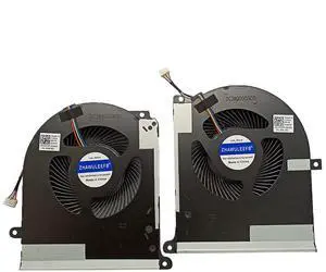 ZHAWULEEFB Replacement CPU+GPU Cooling Fan for DELL Alienware Area 51m R2 RTX3080, 12V DC, 1.20A, 4E+1 dB, 3-Pin/4-Pin, Forced Air, Computer Internal CPU Fan