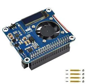 Power Over Ethernet HAT (B) for Raspberry Pi 3B+/4B,802.3af Compliant Power Over Ethernet Accessory Power Sourcing Equipments Needed