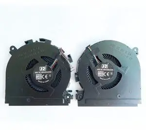 Fleshy Leaf CPU+GPU Cooling Fan Replacement for HP Spectre X360 15-CH Series (2 Fans, 15 decibels, 5 volts, 4-Pin, Plastic, Forced Air, Laptop)
