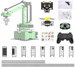 Secondary Development for MaxArm Upgrade, Sensor Kits, WonderCam Vision Module, PS2 Handle, Glowing Ultrasonic, Color/Touch/Sound/Light/Digital Tube Sensors (Not Included MaxArm Robot Arm)