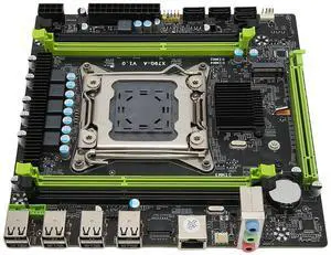 X79G A Mainboard, M ATX Computer Mainboard, Support M.2 Interface, SATA2.0, Gigabit Network Card, 4xDDR3, 12USB2.0, for DIY Computer