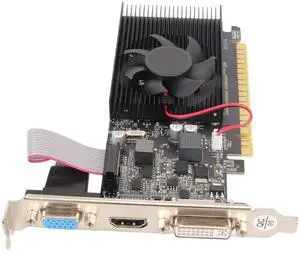 GT210 Graphic Cards, 1G DDR3 64 Bit DVI VGA Desktop Graphics Card with 1 Phase Power Supply, PCI Express 2.0 x 16 Gaming Video Card with Cooling Fan