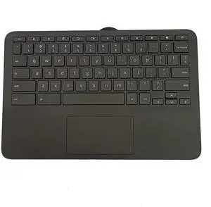LTPRPTS Replacement Laptop Upper Case Palmrest Keyboard Touchpad Assembly Part for HP Chromebook 11 G9 EE M47382-001 Black