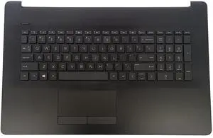 LTPRPTS Replacement Laptop Upper Case Palmrest Non-Backlit Keyboard Non-PTP(73H0) Touchpad Assembly Part for HP Laptop 17-CA 17 by 17T-BY000 17Z-CA100 17z-CA000 L22751-001 6070B1308101 Black