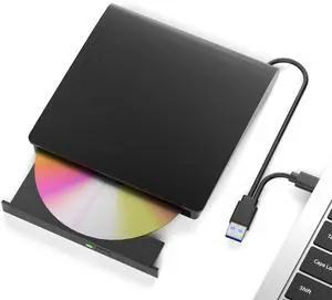 External Bluray Drives, USB External Blu Ray Drive for Laptop and PC, External Bluray DVD Burner USB 3.0 and Type C Port, External CD/DVD Drive Compatible with Windows XP/7/8/10/11, Mac OS
