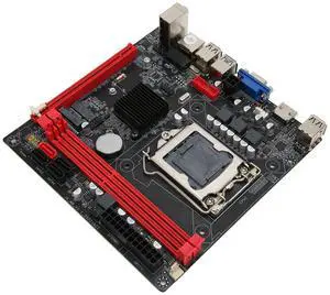 ATX Motherboard,DDR3 Memory Desktop Mainboard, PCIe 16X, VGA HD Port Multiphase Power SATA3.0 LGA1155 Motherboard for ATX B75A