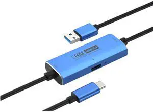 Suckoo USBC to PD USB3.0 Audio Video Capture Card Live Recorder MS2130,TYPEC3.0 Capture Card Device Handheld Connect USB Computer Host Laptop Docking Adapter Cable 4K60HZ 5Gb