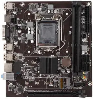 DDR3 Motherboard, H61S Mini ITX LGA1155 MATX Motherboard, 100M Netword Card, DDR3 Computer Mainboard, 6 USB2.0 PCIE X16 Mini ITX Motherboard for Computer PC