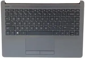 Replacement for HP 240 G8 256 240 G9 246 G8 Laptop Upper Case Palmrest Keyboard Touchpad Assembly Part 6070B1751305 M23367-001 Gray