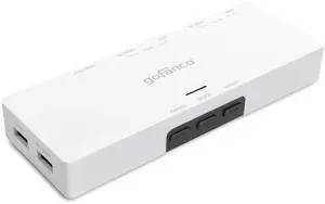 gofanco 2-Port HDMI USB KVM Scaler Switch  Seamless Switching, Scales to 4K @30Hz or 1080p Output, HDMI 1.4, USB Keyboard/Mouse, Multi Viewing, OSD, Dolby/DTS, Windows, Mac OS, Linux (KVMScaler2Pv2)