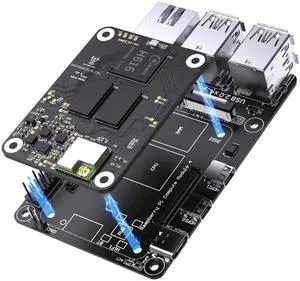 BIGTREETECH CB1 V2.2 + Pi4B Adapter Panel Board Kit, Support with SKR Mini E3 V3.0 Octopus V1.1 Octopus Pro SKR 3 Control Board to Run Klipper VS Raspberry-Pi 4/3B for Voron 3D Printer