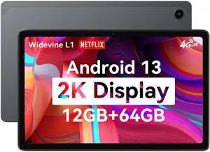 ALLDOCUBE 10.4 Inch Tablet2000 * 1200 in-Cell IPS Screen Android13 Tablet,12GB RAM (4+8 Virtual)+64GB ROM 2TB TF Expandable,Widevine L1, Unisoc T618 8 Core CPU, 6000mAh Battery,5G/2.4G WiFi