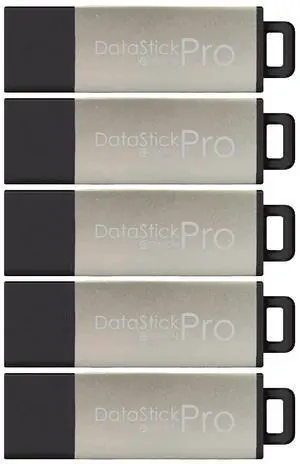 Centon DataStick Pro USB 3.0 Flash Drive 32GB x 5, Silver Metallic (S1B-U3P17-32G-5)