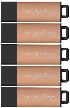 Centon DataStick Pro USB 3.0 Flash Drive 128GB x 5, Rose Gold Metallic (S1B-U3P30-128G-5)