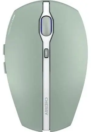 Cherry GENTIX BT Wireless Bluetooth Mouse, Multi-Device Function for up to 3 Devices, Switchable Resolution (1000/2000 DPI), 7 Buttons and Scroll Wheel, Battery Operated, Black (Agave Green)