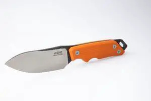 REVO Knives RJ1 Journey Fixed Blade Orange | 9CR Blade with G10 Layered Color Handles | Full Tang and Oversized Hardware | Kydex Sheath with Belt Lock | 8.25" Pocket Knife for Men