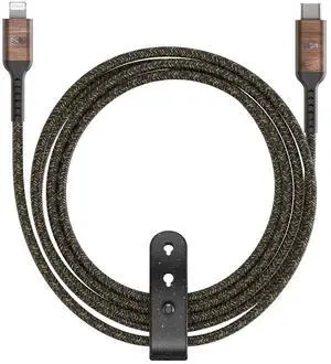 House of Marley Rewind USB-C to Lightning Cable: Braided Charging Cable, USB-IF and MFI-Certified, 5ft Length, Made with Sustainable Materials