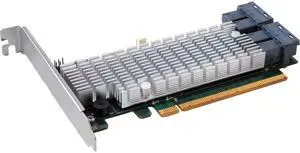HighPoint Technologies Rocket 1120 - PCIe 3.0 x16 4-Port U.2 NVMe AIC. Unbeatable Peformance (PEX8747); No-Bifurcation Required