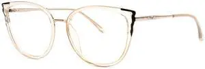 Zeelool Cat Eye Blue Light Blocking Glasses for Women Men ZJGX338746-03B Champagne