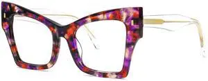 Zeelool Stylish Butterfly Blue Light Blocking Glasses for Women ZJGX654633-04 Red