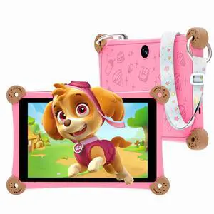 Topsand 2025 Kids Tablet, 8 Inch Tablet for Kids, 6GB RAM+32GB ROM, WiFi 6, Parental Control, Dual Camera, Shockproof Case Design, Adjustable Strap, Kids App Pre-Installed, Great Gift for Kids