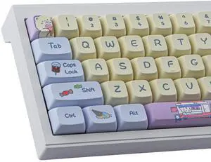 Sunzit PBT Keycaps XDA Profile 133 Keys Custom Gaming Keycaps for ANSI Layout Cherry MX Switches Mechanical Keyboards