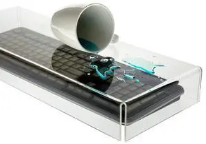 Source One Premium Clear Acrylic Keyboard Cover, Protector -20" W x 2.5" H x 7.75" D