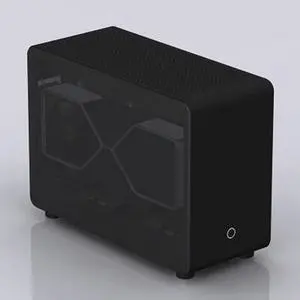 GEEEK Mini SFX ITX Aluminium Alloy G1-SE M8 M5 C2 C4 A4 Computer Case (Acrylic Side Panel Black)