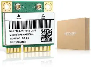 AX210HMW WiFi Card, Wi-Fi 6E Laptop Wireless Card Mini PCIE Interface, Tri-Band Wireless Module for Laptop, 802.11AX WiFi Adapter with Bluetooth 5.3, MU-MIMO, Supports Windows 11/10 (64bit)/Linux