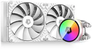 ID-COOLING ZOOMFLOW 280 XT LITE White CPU Water Cooler 280mm Radiator, Dual 140mm PWM Fan, ARGB Adjustable AIO Cooler, Compatible with Intel 115X/1200/1700, AMD AM4/AM5