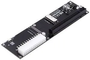 chenyang Oculink SFF-8611/8612 8i to PCI-E 16X PCI Express Expansion Card Adapter with ATX 24Pin Power for External Graphics Card & SSD