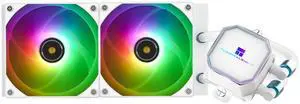 Thermalright Frozen Prism 240 White ARGB AIO Water Cooler,Liquid CPU Cooler, 2×120mm PWM Fans Water Cooling System,1850RPM High Speed,Compatible with AMD/AM4/AM5 & Intel LGA1150/1151/1200/2011/1700