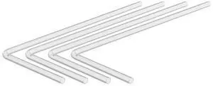 PrimoChill 90 Degree Pre- Bent 12mm ID x 16mm OD Rigid Acrylic/PMMA Tubing - 200mm x 500mm, Made with Premium Materials, Perfect Hardline for PC Watercooling - 4 Pack - Frosted