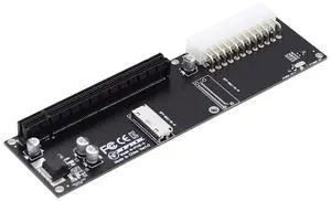 NFHK 8X Oculink SFF-8612 8611 to PCIE PCI-Express 16x Adapter with ATX 24pin Power Port for Mainboard Graphics Card