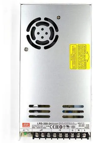 Mean Well LRS-350-24 AC/DC Switching Power Supply 350.4W 24V 14.6 Amp Single Output (LRS Series 350W 24V SMPS)