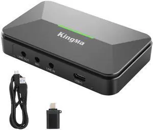 King Ma Video Capture Card,1080P 60HZ USB C to USB 3.0 Audio Capture Card Device HD Game Capture Card for TikTok Live Streaming Video Recording Work with Nintendo Switch/Xbox/Camera