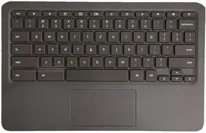 Original Replacement for HP Chromebook 11A G6 EE Laptop Upper Case Palmrest Keyboard Touchpad Assembly Part Top Cover L92224-001 L52192-001