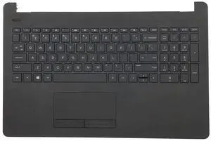 Replacement for HP 15T-BR000 15T-BS 15Z-BW 15-BS 15-BW 15G-BR 15G-BX 15-BS020WM 15.6" Laptop Upper Case Palmrest Non-Backlit Keyboard Touchpad Assembly Part 925008-001 AP204000E00