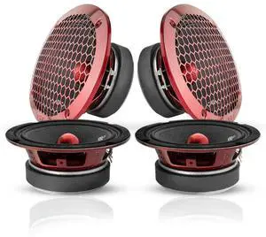 DS18 Car Speakers - 2x 6.5" & 2x 6x9" Midrange Bullet Loudspeakers - Pro Audio, Door Speakers for Car, Truck & Motorcycle