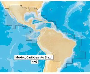 Navionics Mexico Caribbean to Brazil Black