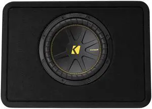 Kicker 50TCWC104 CompC 10" Subwoofer in Thin Profile Enclosure 4-Ohm