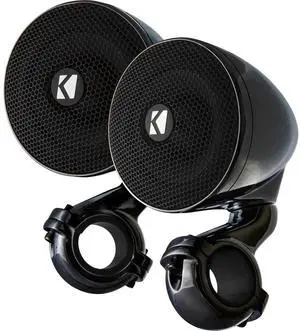 Kicker 47PSMB34 PSM 3" Powersports Weather Proof Enclosed Mini System; Black; 4-Ohm