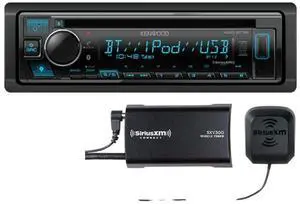 KENWOOD KDC-BT35 CD Receiver, Bluetooth,Alexa Built-in, Front USB & AUX, Variable Illumination, SiriusXM Ready, Spotify, Pandora Link for iPhone or Android Phone | Plus SXV300V1 SiriusXM Tuner