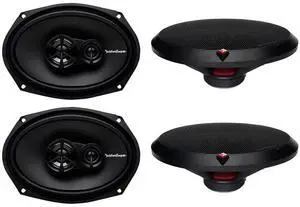 4 New Rockford Fosgate R169X3 6x9 260W 3 Way Car Coaxial Speakers Audio Stereo
