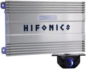 Hifonics BG-1900.1D Brutus Gamma Monoblock Super D Class 1900 Watt Car Audio Sound System Subwoofer Speaker Amp Amplifier with Bass Knob