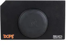 Alphasonik Dynamis DCP8 8 inch 1000 Watts 4-Ohm Shallow Mount Flat Enclosed Sub woofer in Ported Vented Box for Tight Spaces in Cars and Trucks, Slim Thin Loaded Subwoofer Custom Port Bass Enclosure