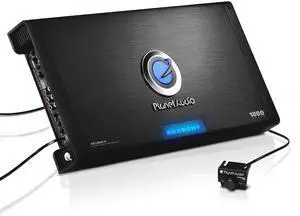 Planet Audio AC1800.5 5 Channel Car Amplifier - 1800 High Output, High/Low Level Inputs, High/Low Pass Crossover, Full Range, Bass for Subwoofer