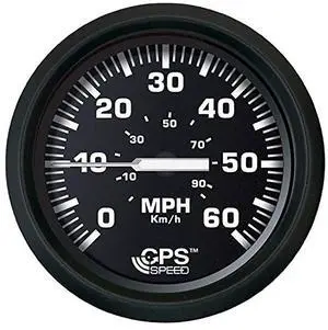 FARIA BEEDE 32816 Euro Speedometer GPS (60 MPH) Studded - 4, Black