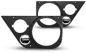 DS18 JK-BD-LR Exclusive Back Door Panel - Fits 1 x 6 Speaker Midrange + 1 Tweeter - for JK & JKU (Pair)
